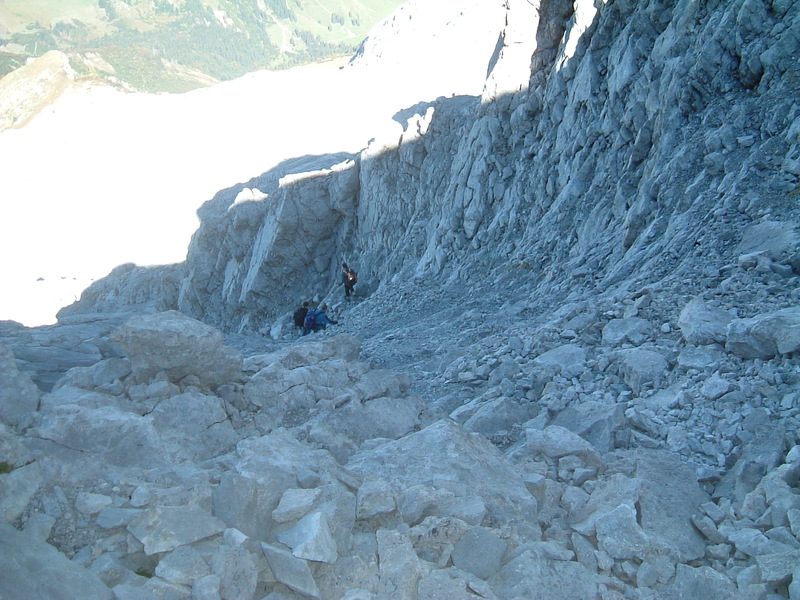 Couloir un peu avant le sommet